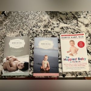 3 baby books-Moms on Call